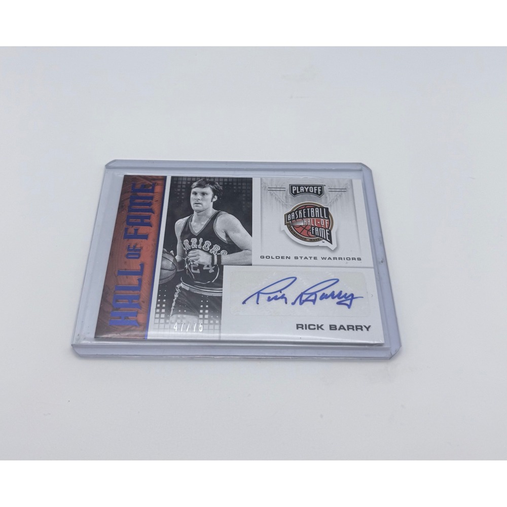 2020-21 Rick Barry Panini Chronicle Autograph Basketball Hall of Fame Card 47/75
